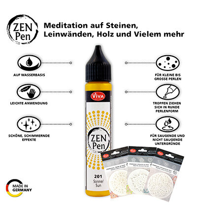 Zen Pen, set van 2, Geel/Groen